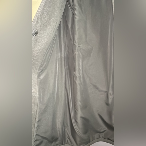 💚 BNWT H&M Light Green Knee-Length Coat with Belt and Stand-up Collar Size 6 💚 - Picture 10 of 12